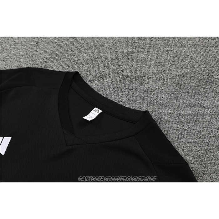 Chandal del Real Madrid 23-24 Manga Corta Negro - Pantalon Corto